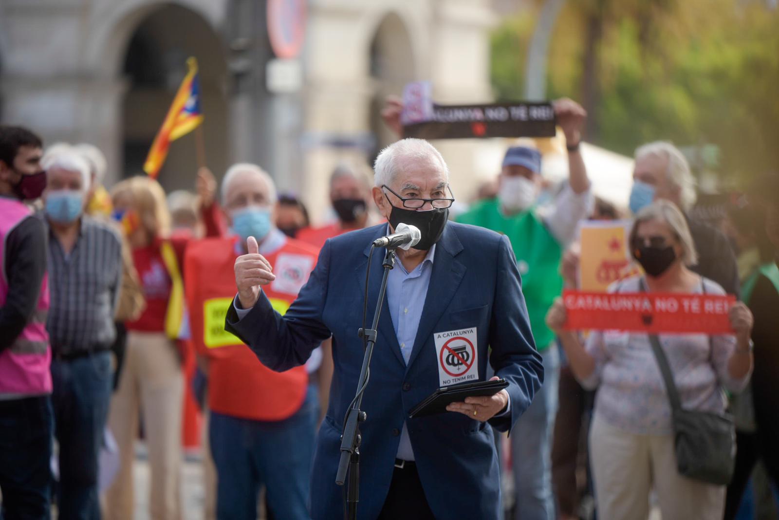 Ernest Maragall, a l'acte de l'independentisme contra la visita de Felip VI / ERC