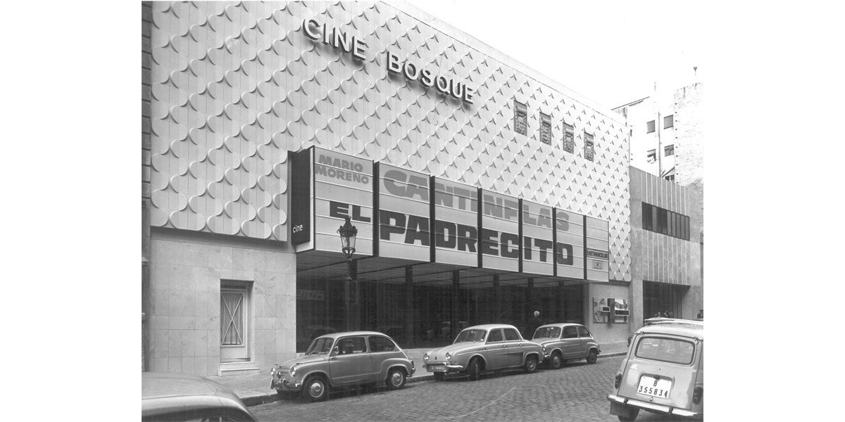 Fotografia històrica dels cinemes Bosque / Acadèmia del Cinema Català