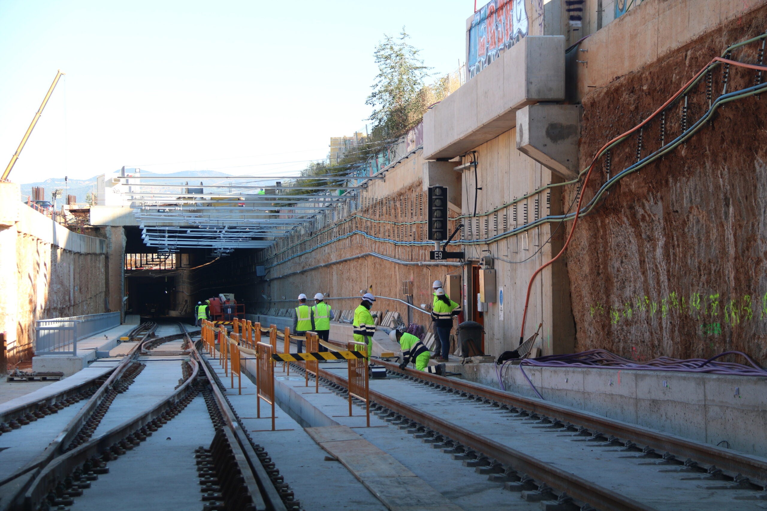 Túnel que dona accés a la nova estació de la Sagrera, per on passaran els trens de l'R1 / ACN - Albert Cadanet