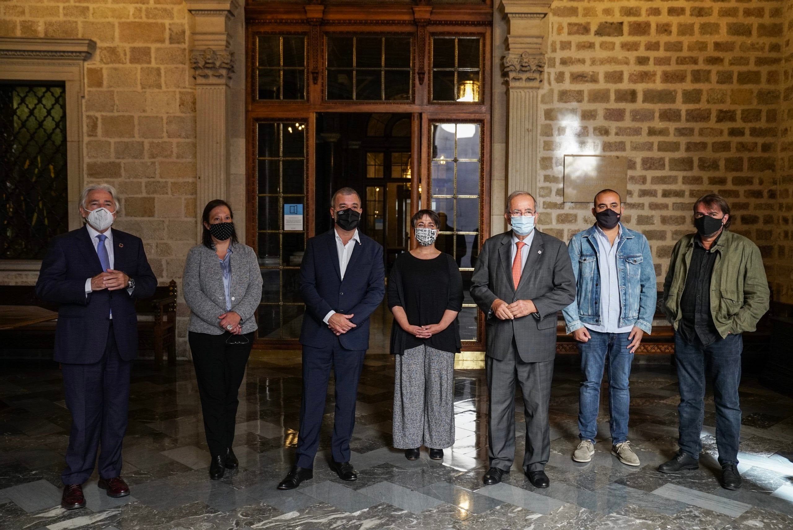 Els signants del pacte, a l'Ajuntament de Barcelona / Ajuntament de Barcelona