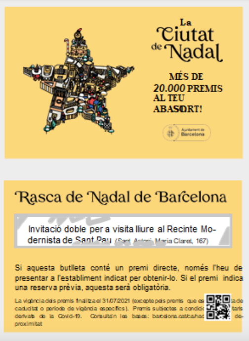 Aspecte que tindrà el nou 'rasca de Nadal' / Ajuntament de Barcelona