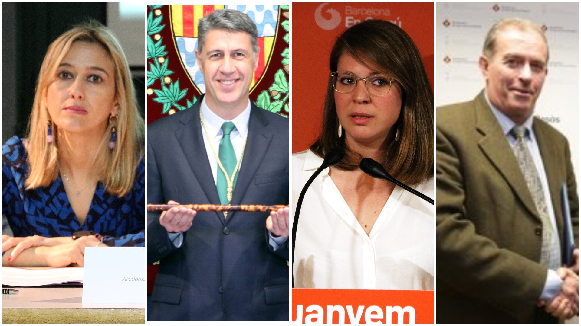 Núria Parlón, Xavier Garcia Albiol, Janet Sanz i Joan Callau, en imatges d'arxiu / ACN - EP