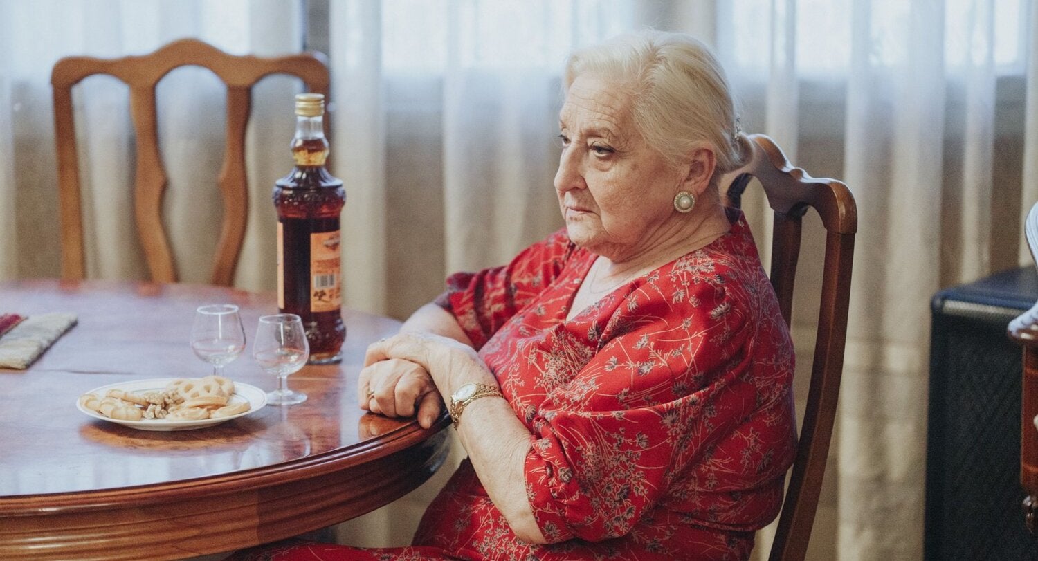 Rosó Amades en el paper de Maria, en el curt 'La vella lluita' / La vella lluita