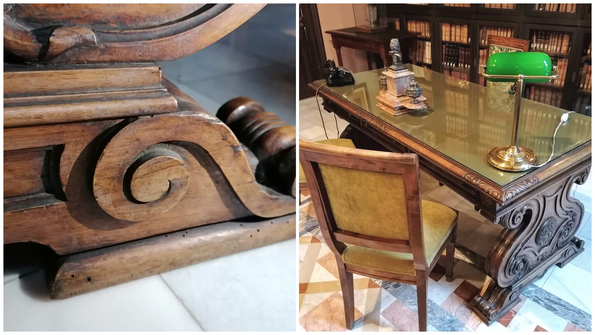 Escriptori de la biblioteca Arús afectat per corcs / MMP