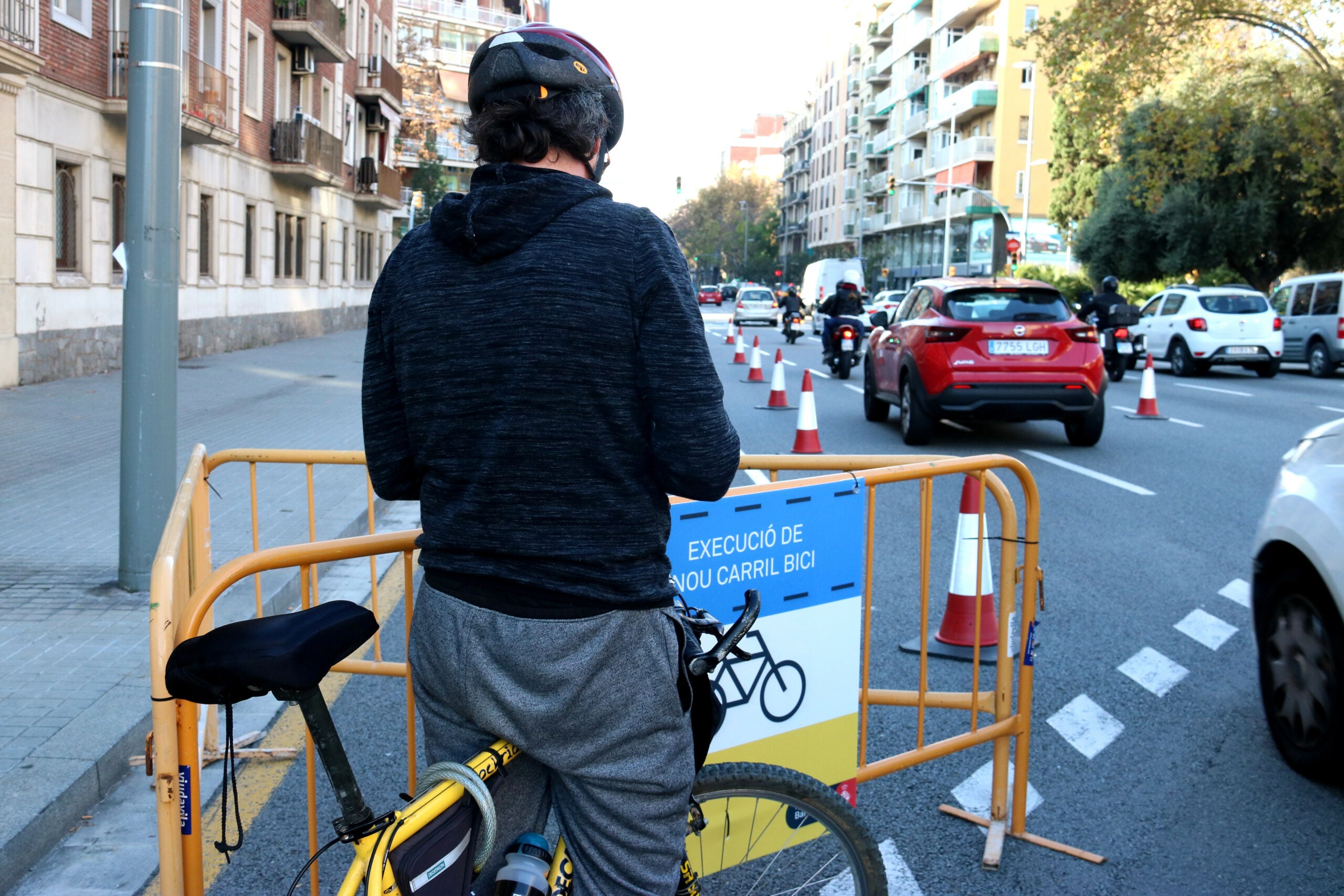 Obres del carril bici del carrer Aragó / ACN