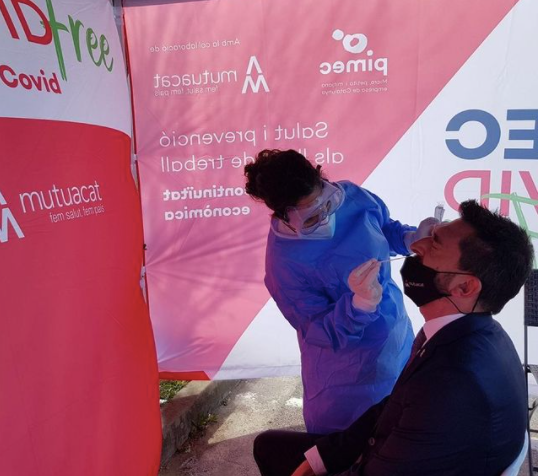 Jornada de tests d'antígens a Sant Feliu de Llobregat / Mutuacat
