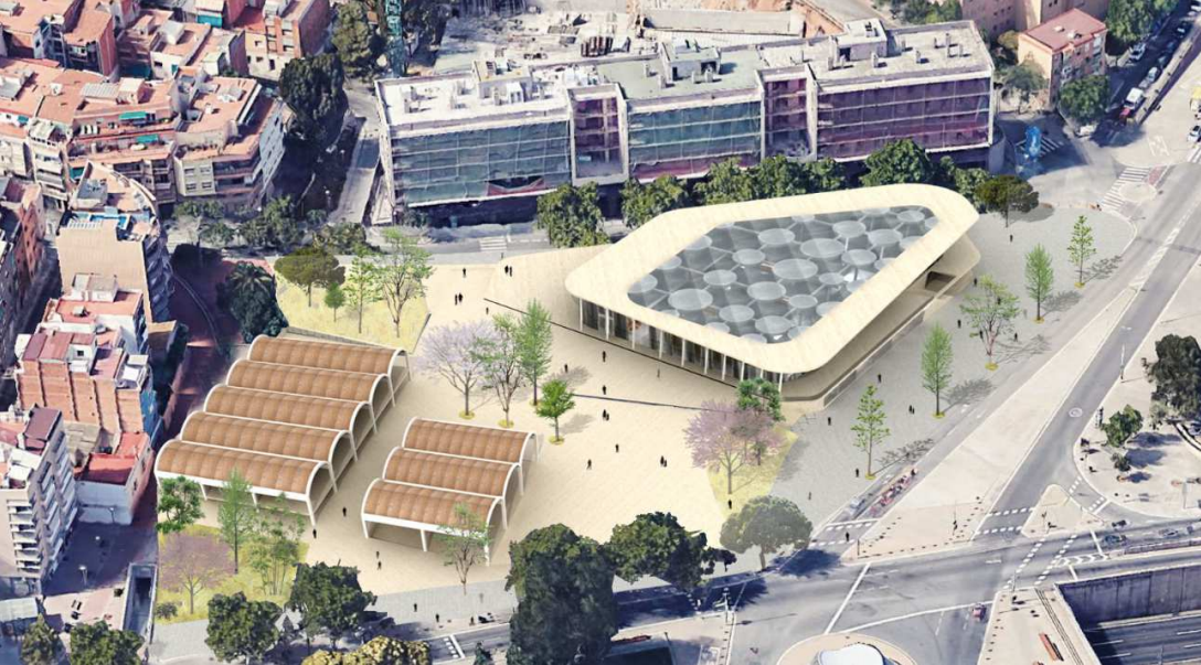 Recreació virtual del futur mercat de Montserrat / Ajuntament de Barcelona