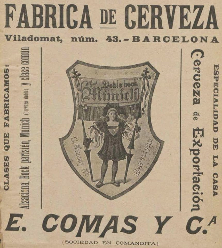 Antiga fàbrica de cervesa E. Comas de Barcelona / Arxiu