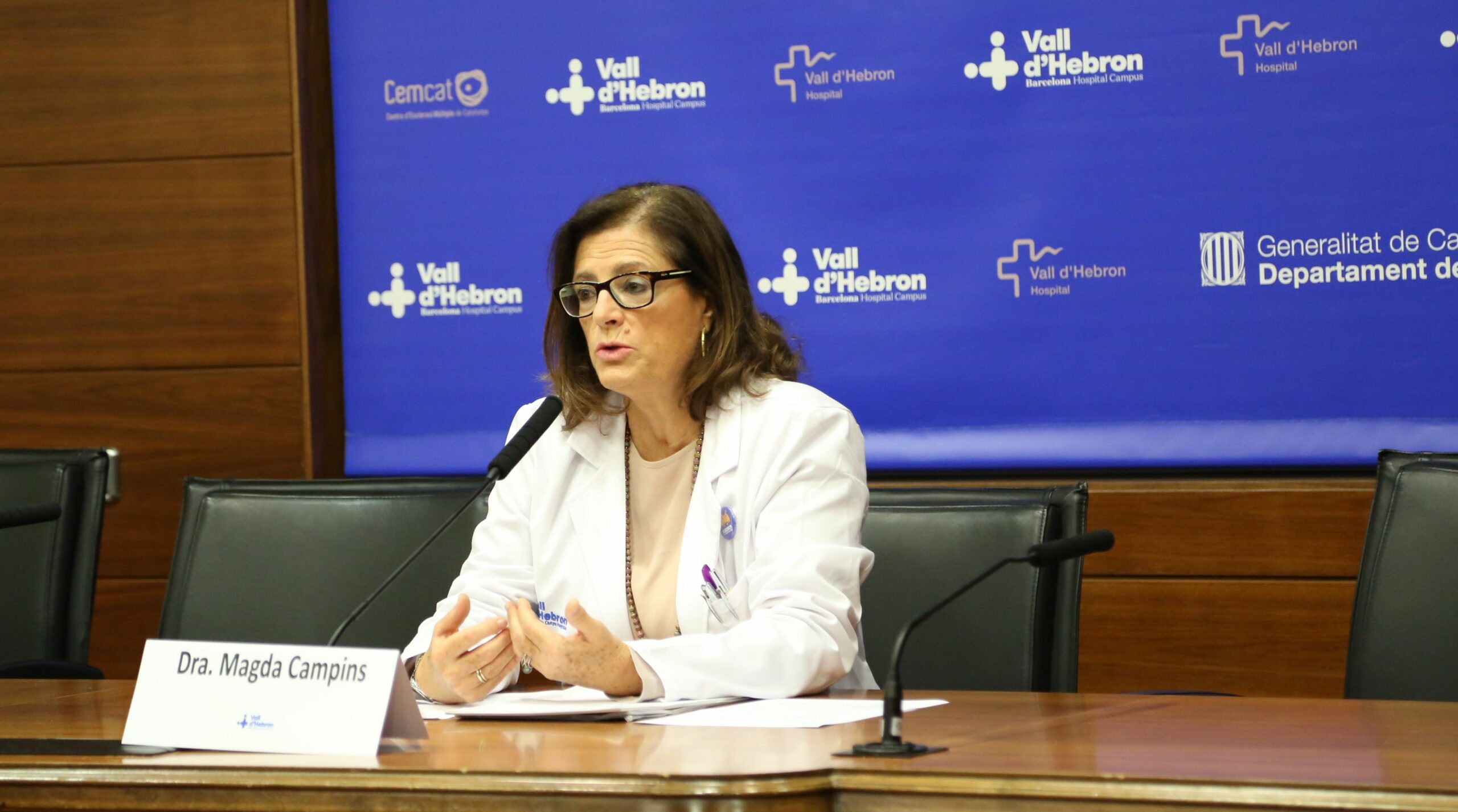 Magda Campins, cap d'Epidemiologia i Medicina Preventiva de l'Hospital Vall d'Hebron, en una imatge d'arxiu / Hospitall Vall d'Hebron