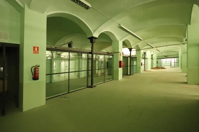 La Sala Guastavino de l'Escola Industrial s'ha compartimentat modernament / Cedida - Xavi Casinos