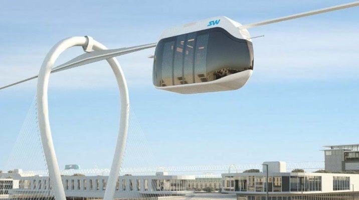 Un tramvia aeri per la Diagonal, innocentada de la PTP aquest 2020 / PTP