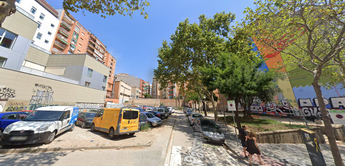 Torrent de Lligalbé, al barri del Baix Guinardó / Google Street View