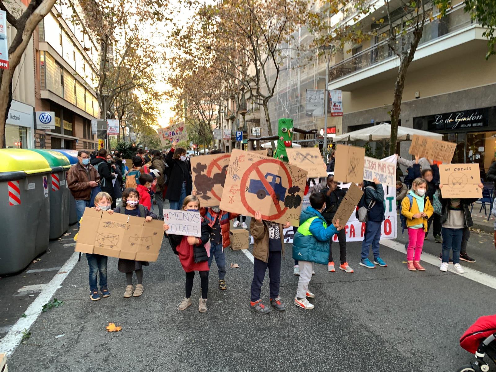 Foto d'arxiu del tall de trànsit de l'11 de desembre / Eixample Respira