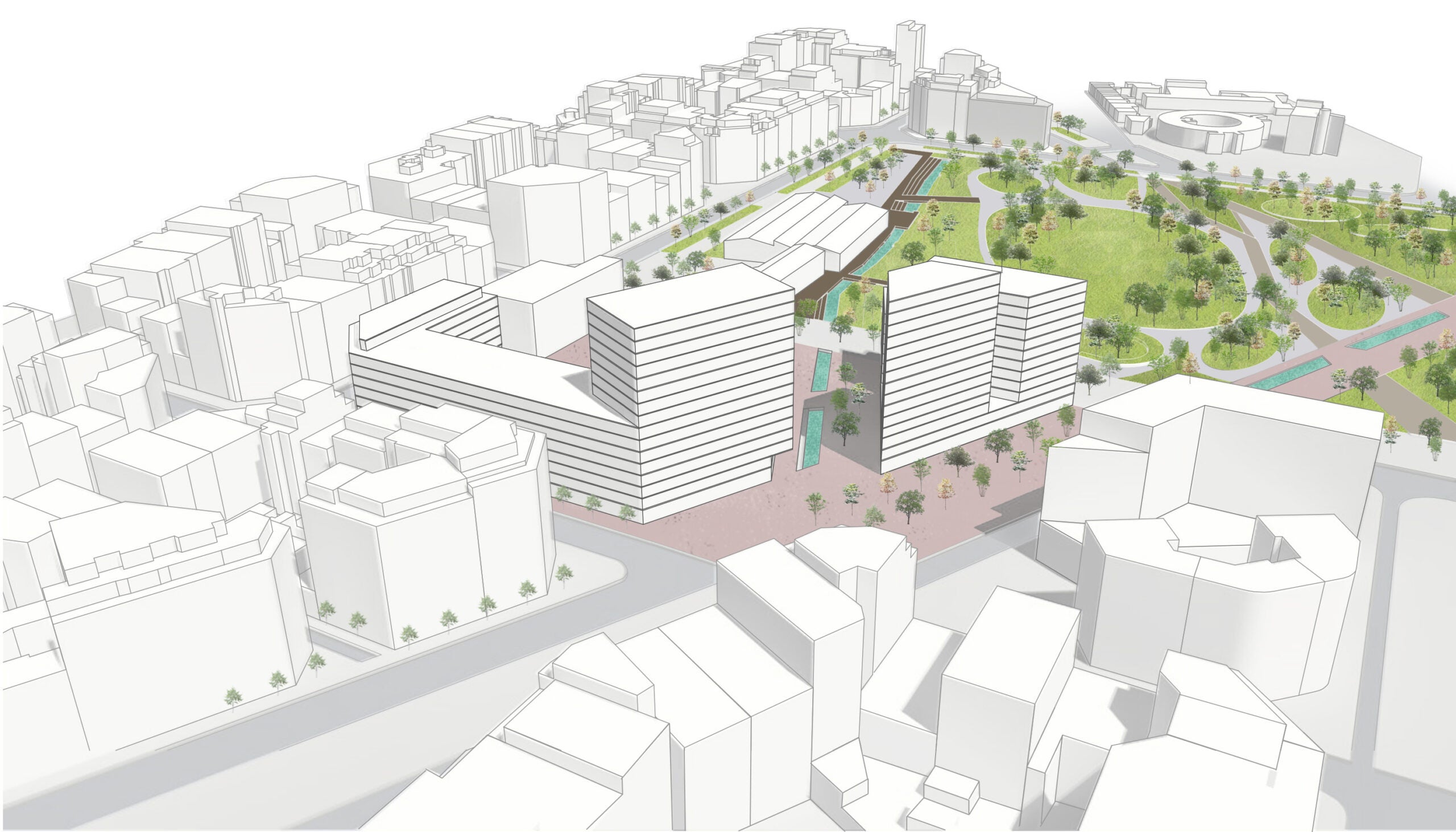 Nous blocs de pisos a les Glòries, un terç d'ells públics / Ajuntament de Barcelona