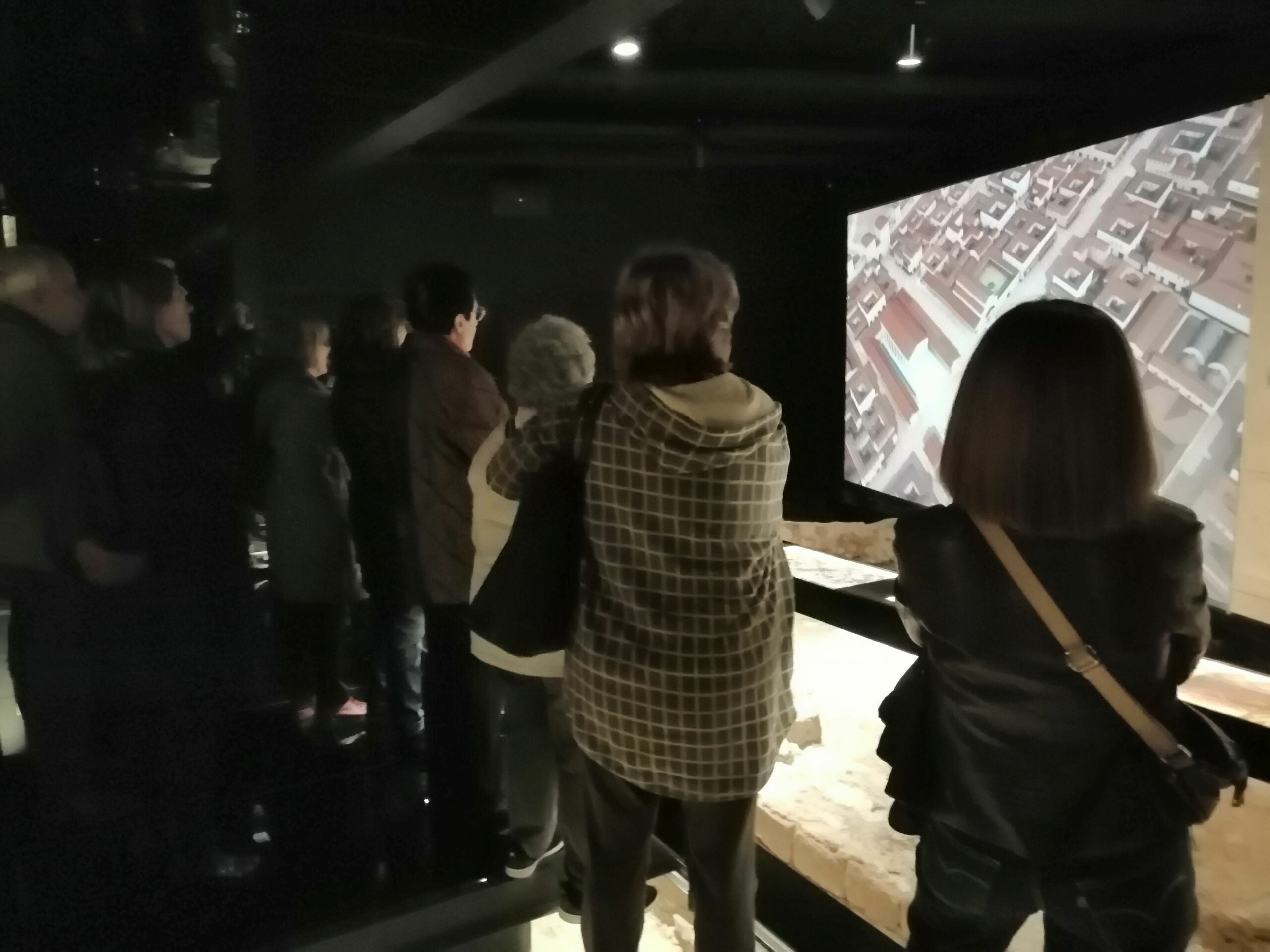 Visitants a la domus Avinyó, abans de la pandèmia / MUHBA