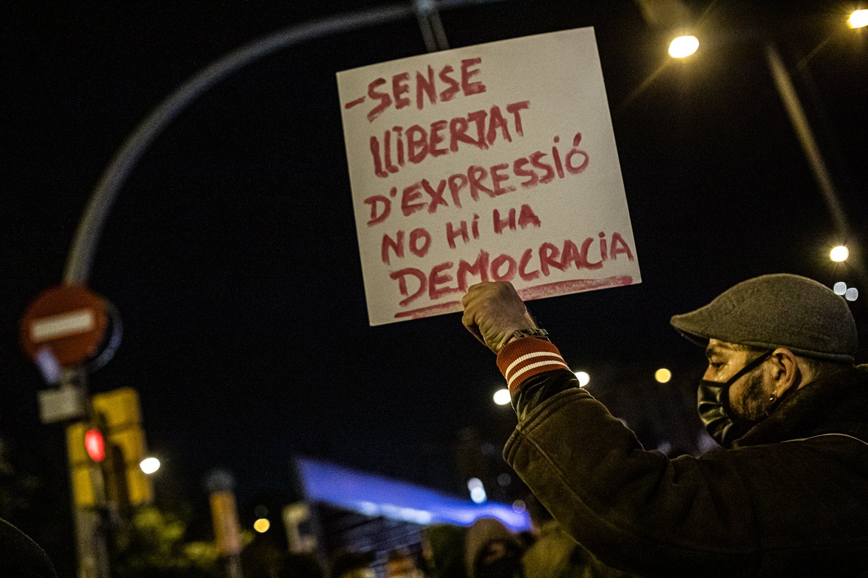 Manifestació de suport a Pablo Hasél / Jordi Borràs