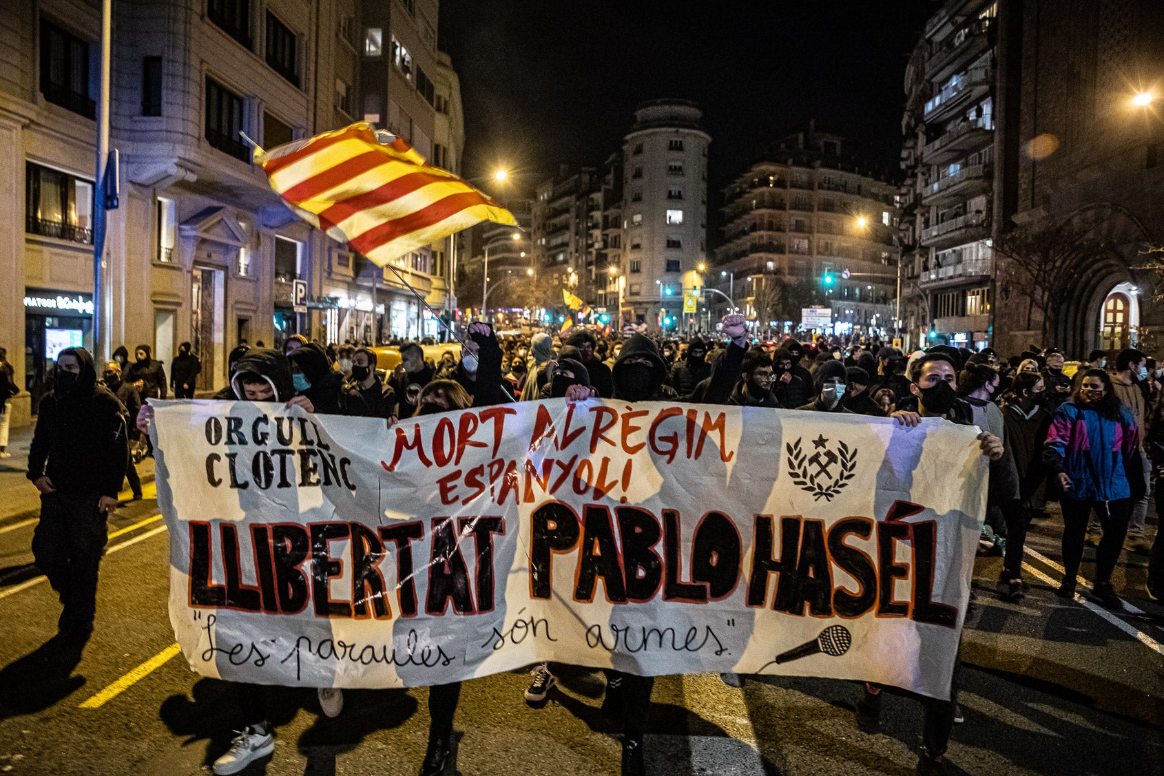 Manifestació de suport a Pablo Hasél / Jordi Borràs