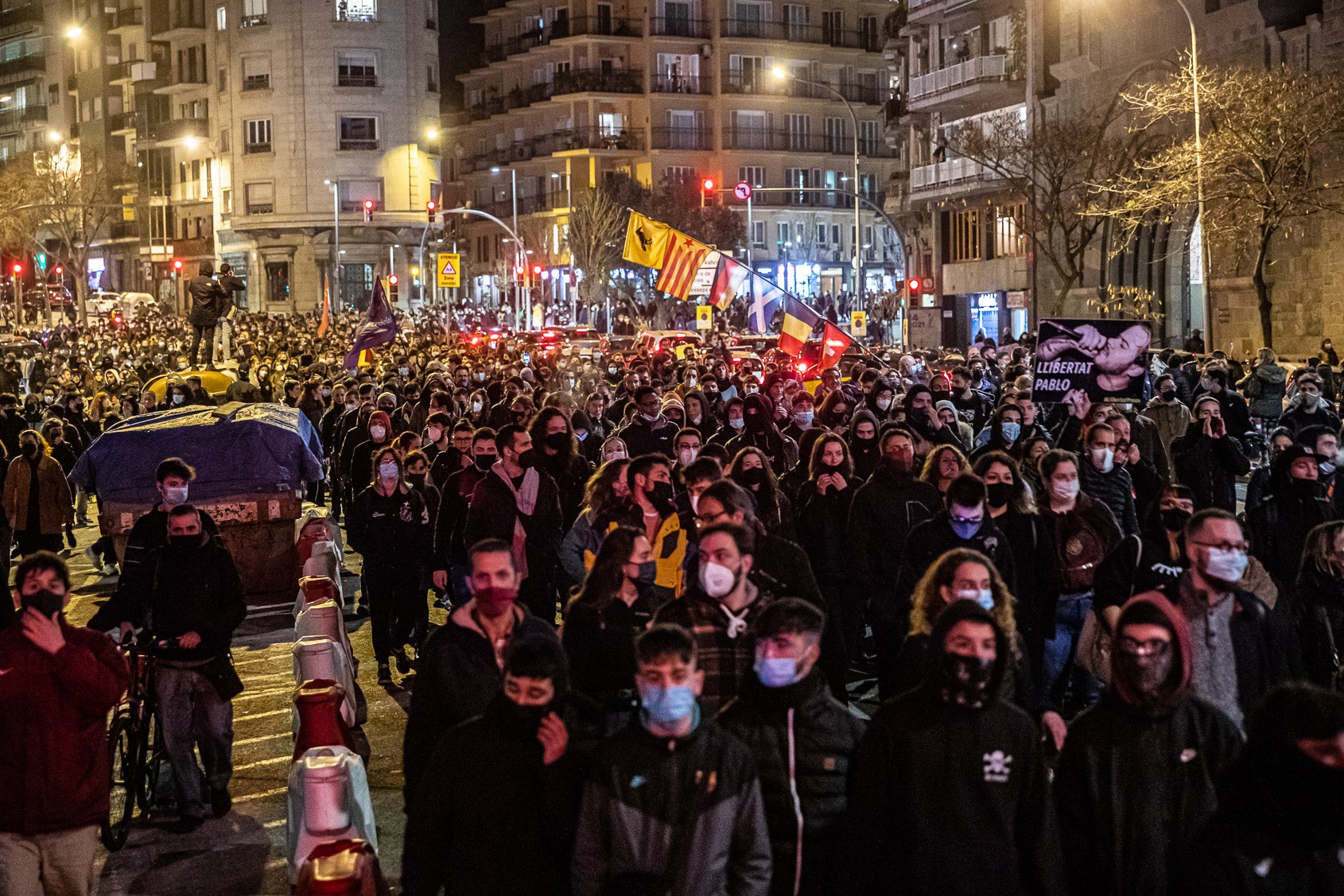 Manifestació de suport a Pablo Hasél / Jordi Borràs