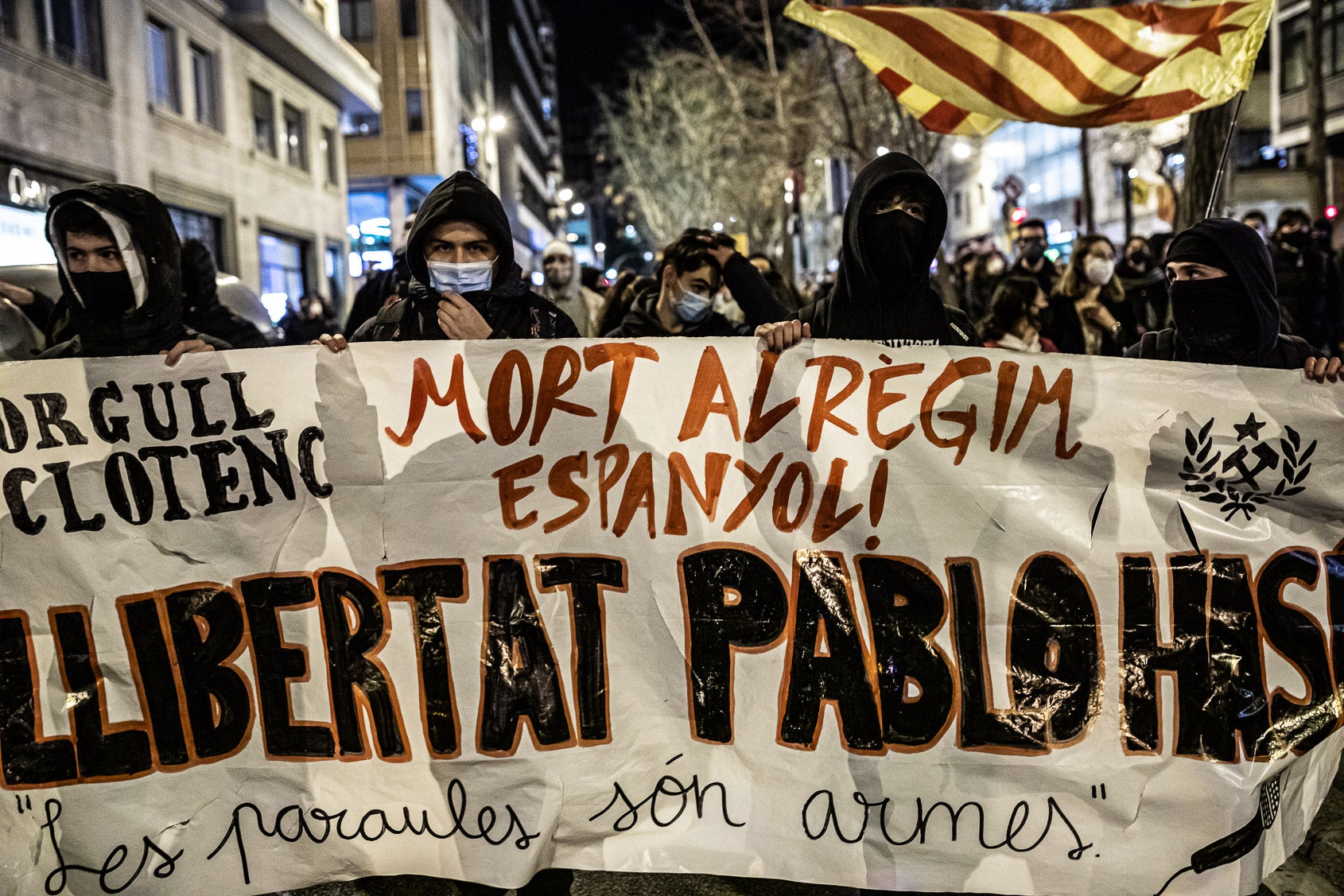 Aquest vespre hi ha convocada una nova manifestació en suport de Pablo Hasél / Jordi Borràs