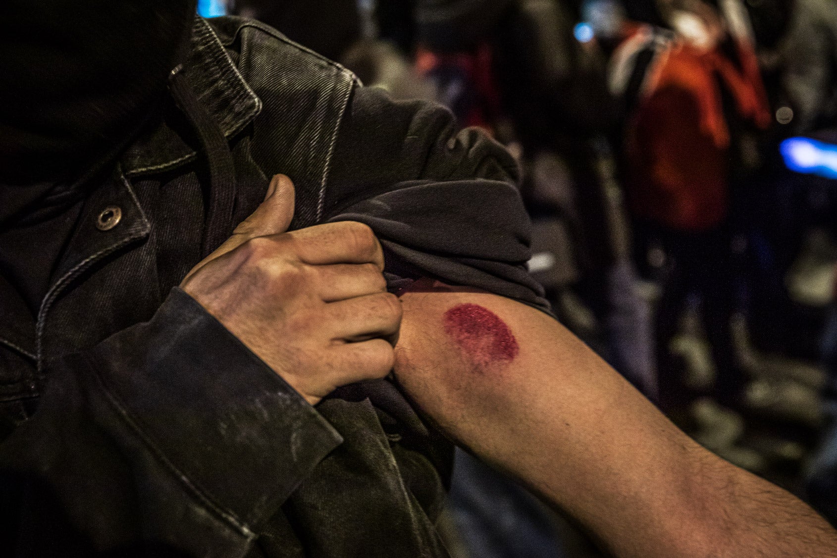 Aldarulls després de la manifestació de suport a Pablo Hasél / Jordi Borràs