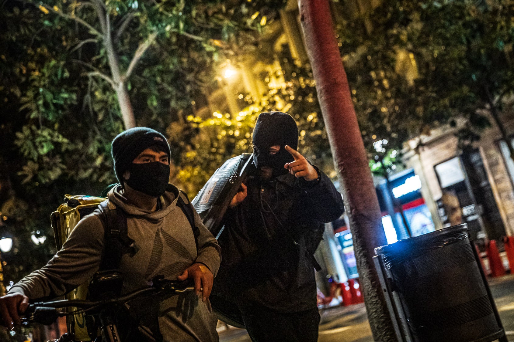 Aldarulls després de la manifestació de suport a Pablo Hasél / Jordi Borràs