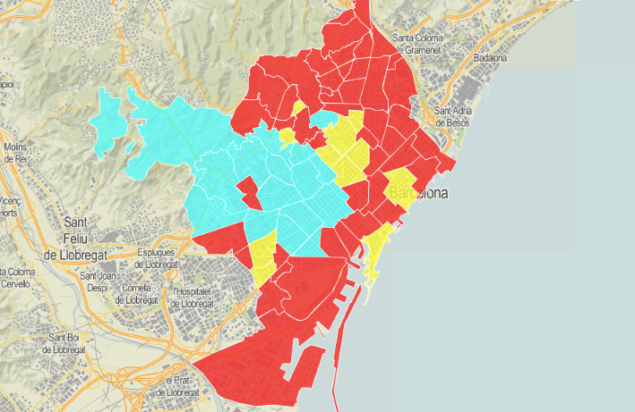 Resultats de les eleccions catalanes del 14F a Barcelona per barris