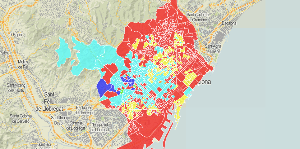 Resultats de les eleccions catalanes del 14F a Barcelona per secció censal