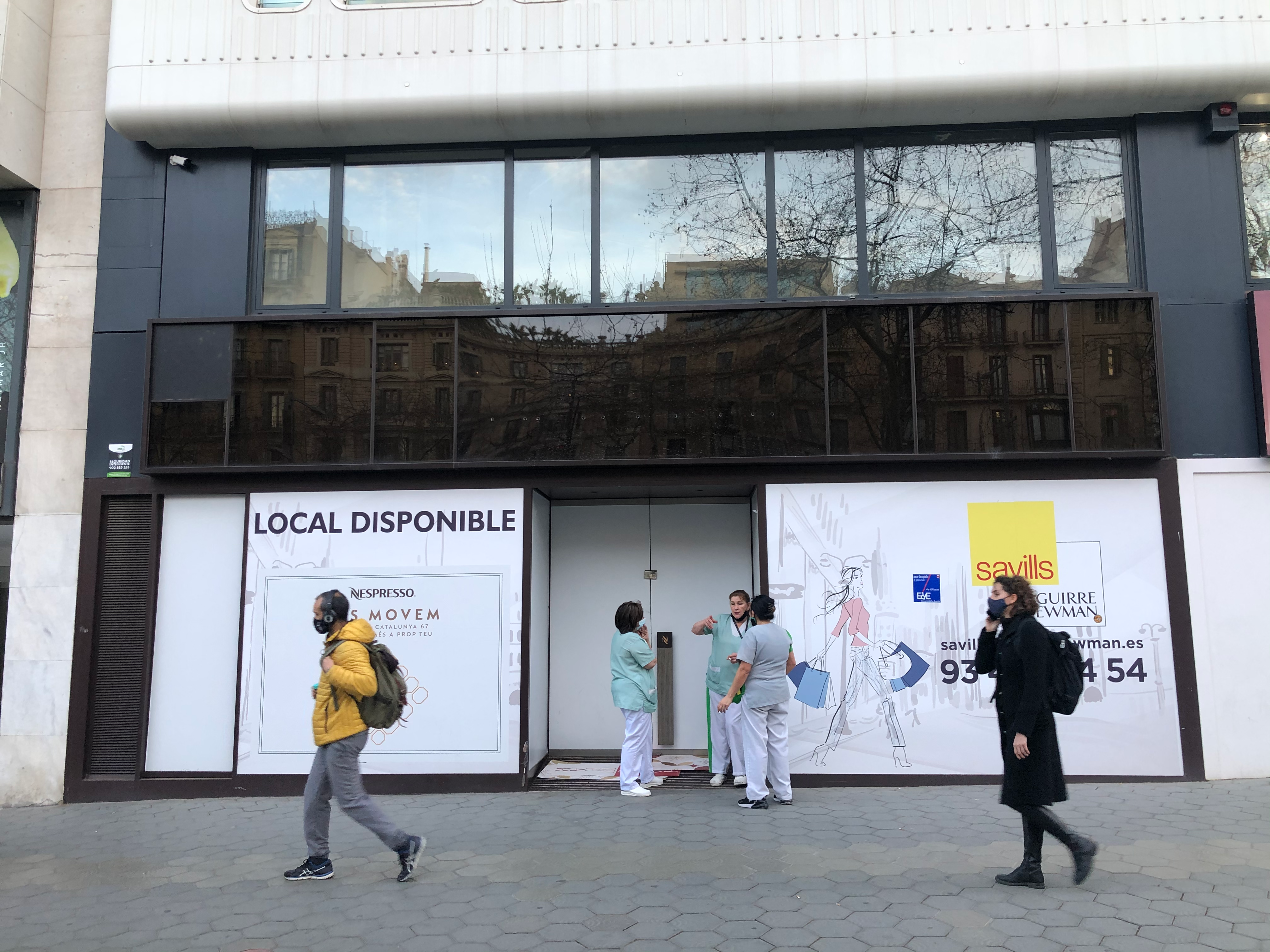 L'establiment icònic de Nespresso al passeig de Gràcia, també afectat per la crisi / A.A.