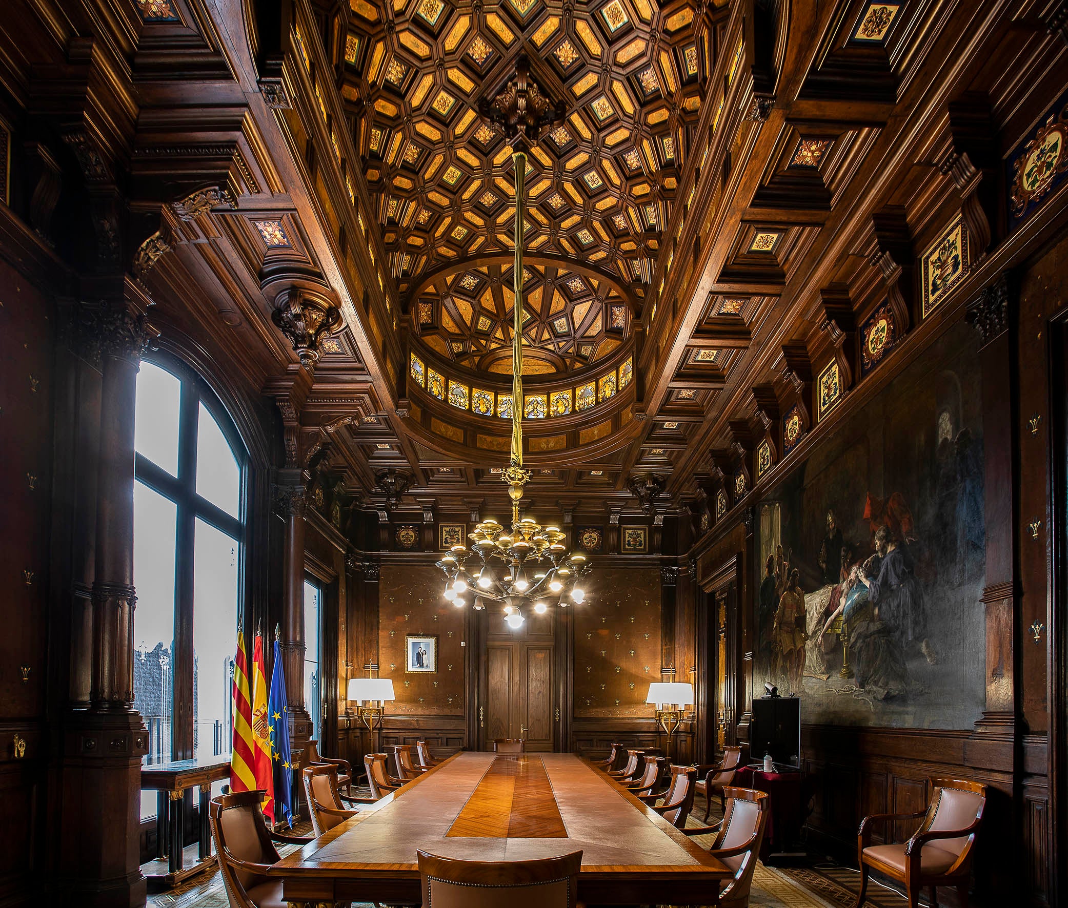 Sala noble del Palau Montaner, actual seu de la Delegació del Govern a Catalunya / Jordi Play