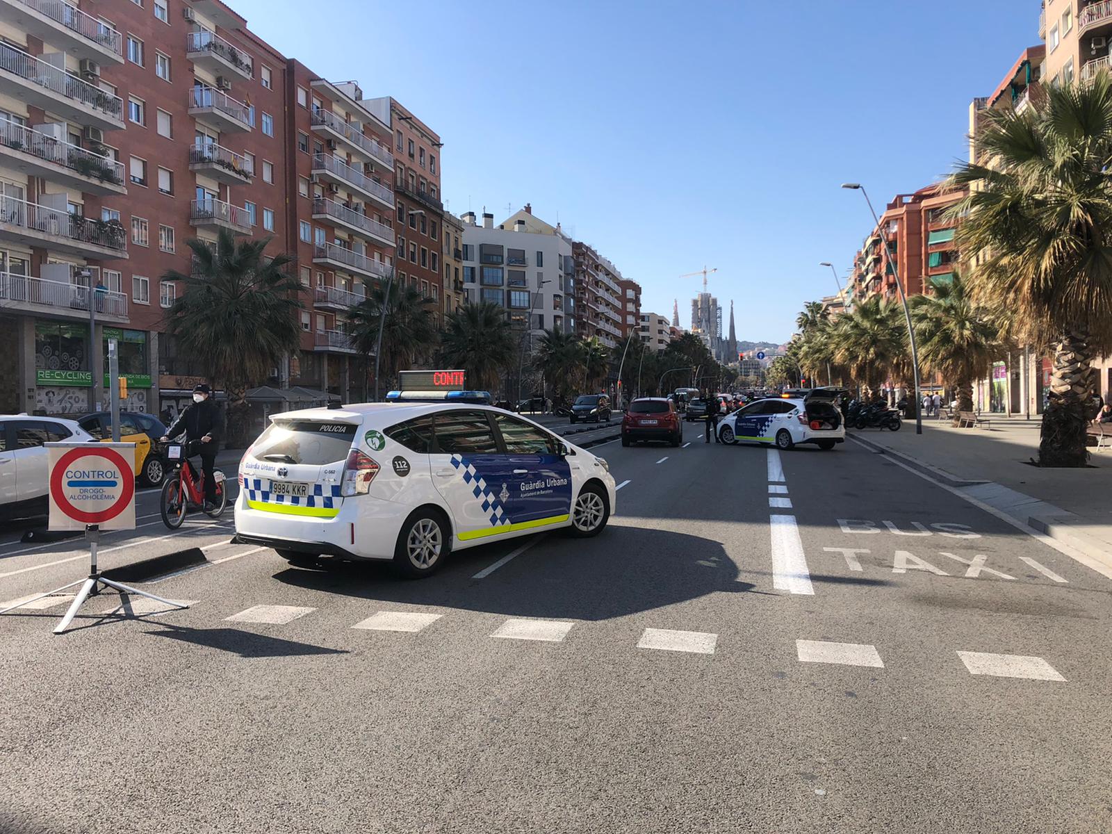 Control de la Guàrdia Urbana, en una imatge d'arxiu / GUB