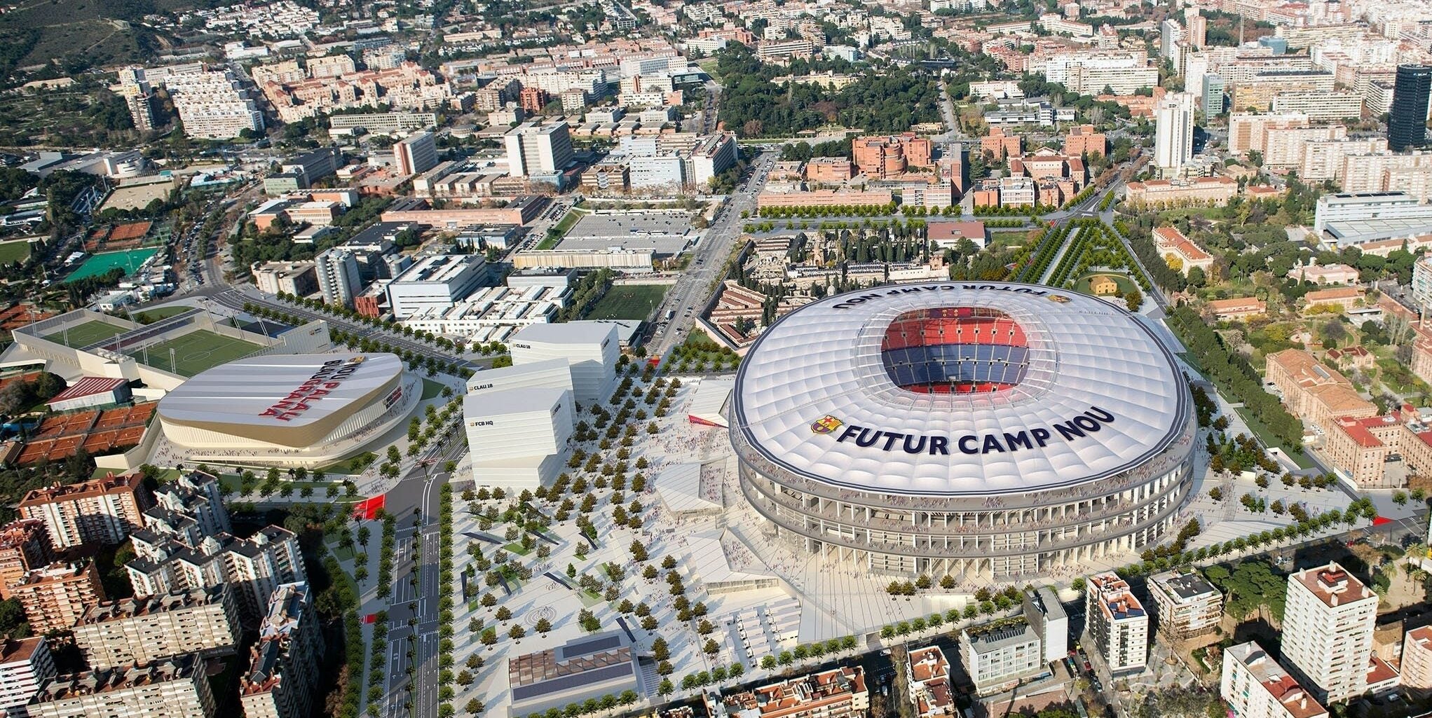 Una reproducció d'un dels projectes d'Espai Barça de Bartomeu | Europa Press