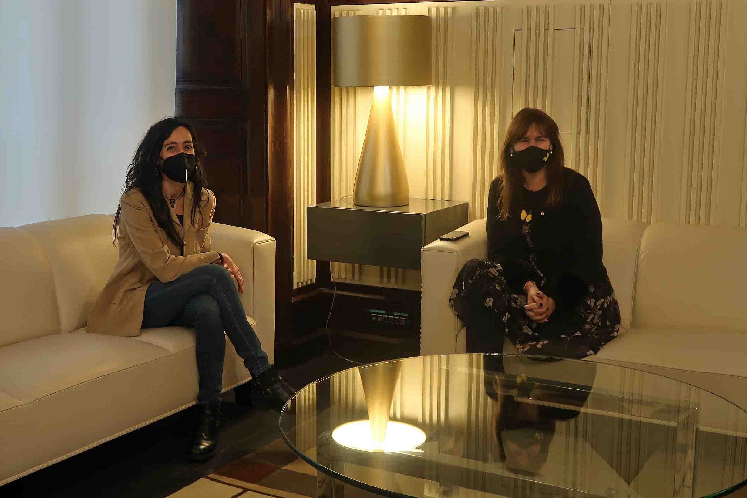 Reunió entre Mònica Roca i Laura Borràs / Europa Press
