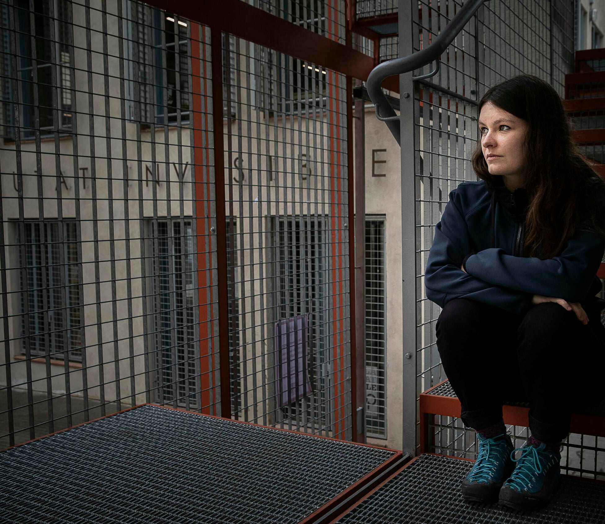 L'activista Clàudia Ruscalleda, portaveu del Primer Congrés de l'Habitatge de Catalunya, abans de l'entrevista / Jordi Play