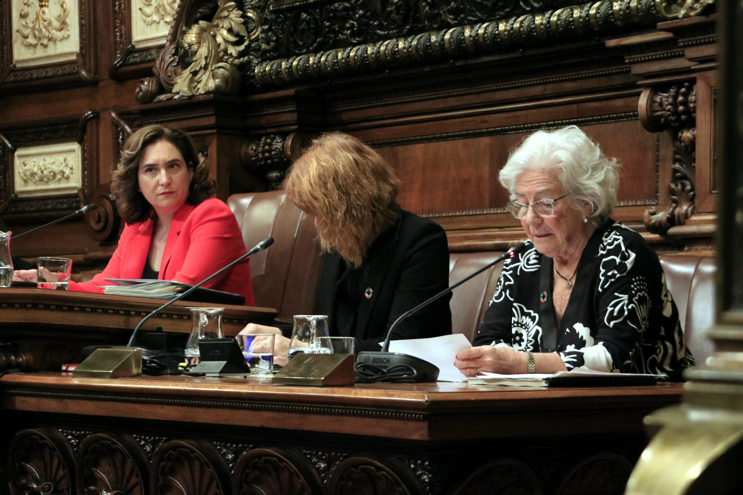 La Síndica de Barcelona, Maria Asumpció Vilà, llegeix l'informe anual al ple / ACN