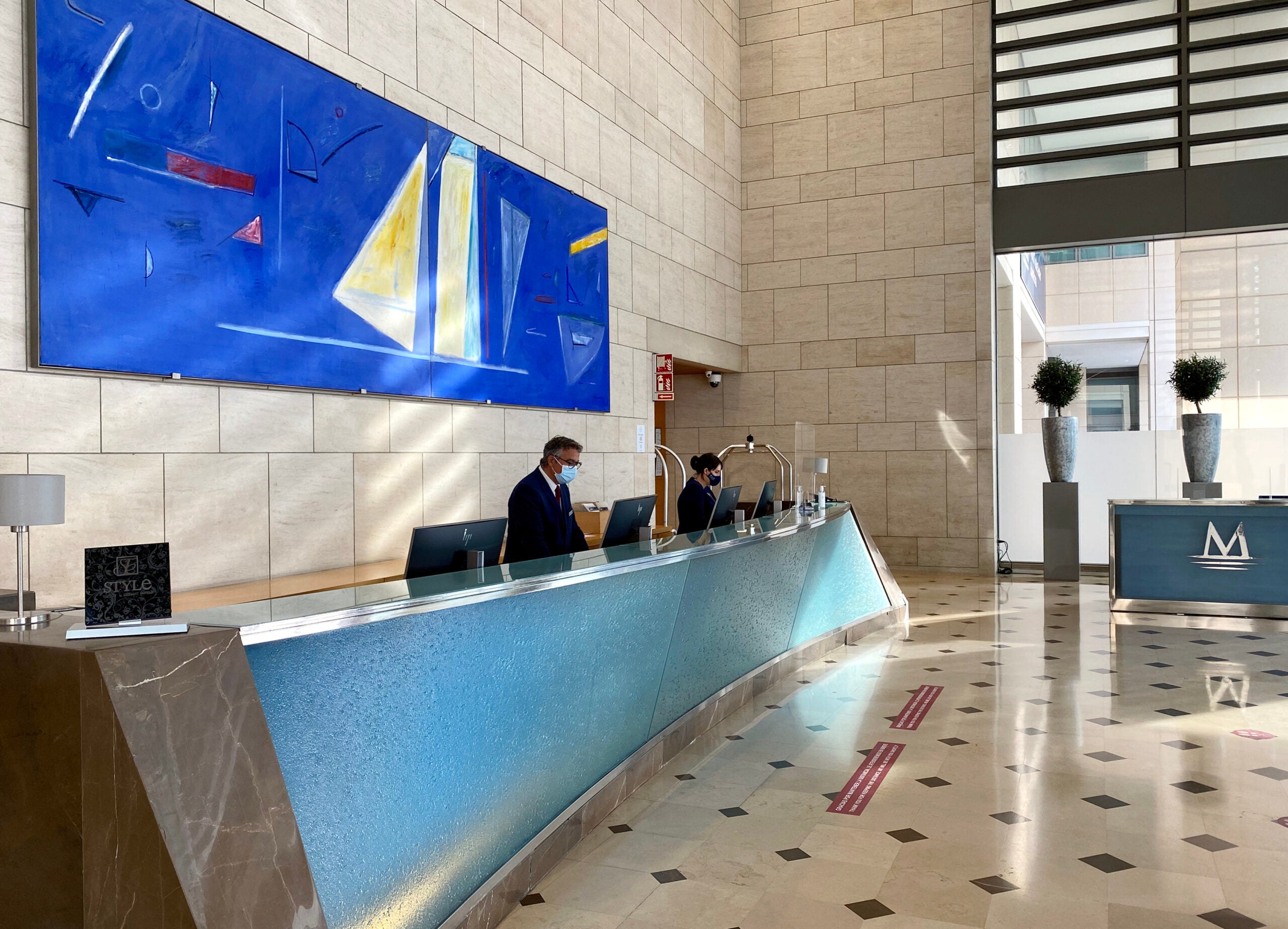 Recepció de l'hotel Eurostars Grand Marina 5* GL / ACN