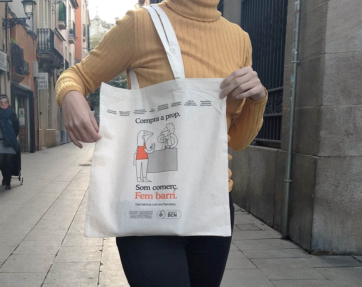 La bossa promocional de l'Ajuntament feta a la Xina / Ajuntament de Barcelona