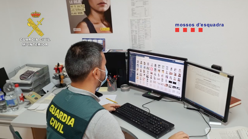 La guàrdia civil ha detingut un pedòfil a Barcelona 