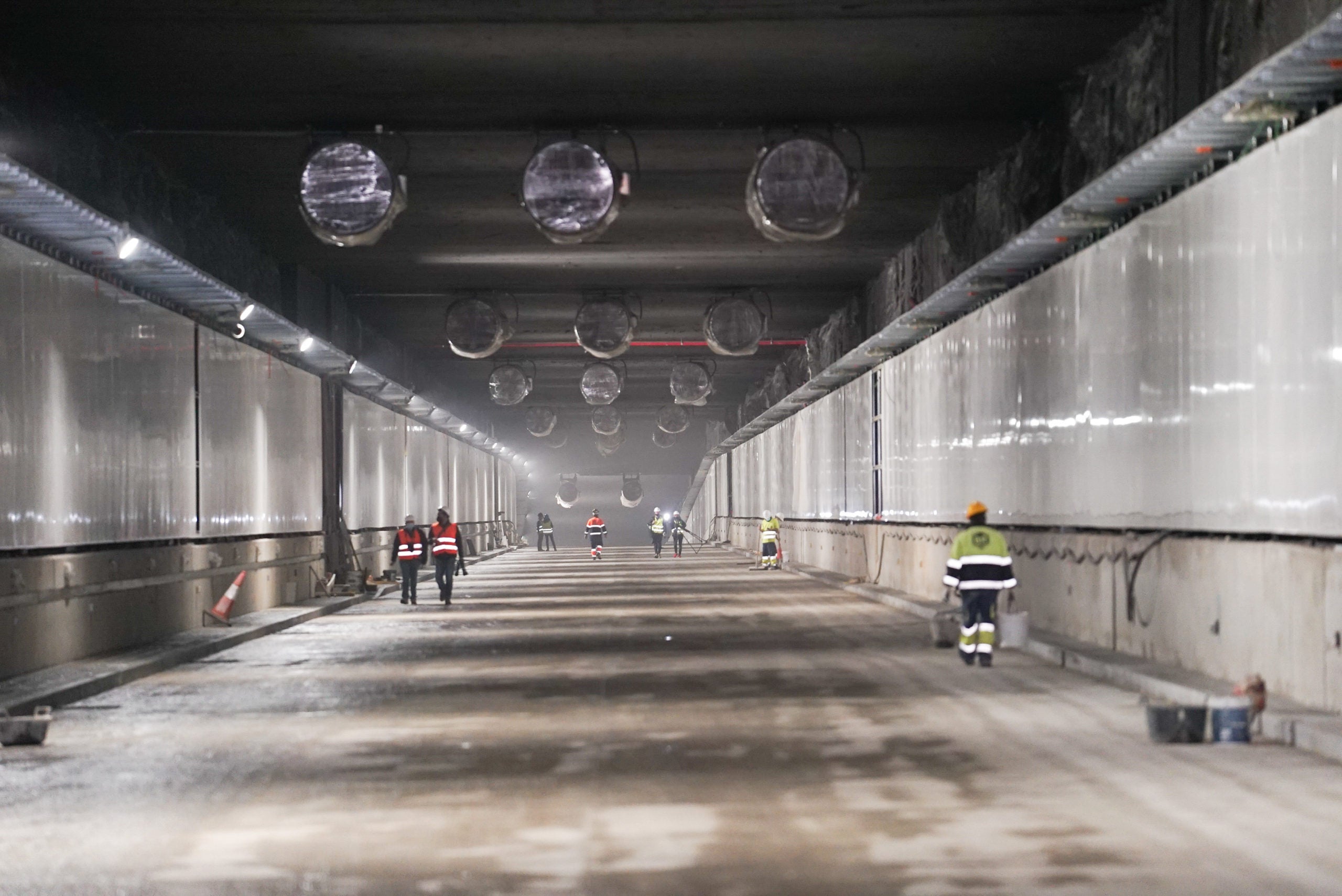 El túnel de Glòries, en la fase final de construcció / Ajuntament de Barcelona