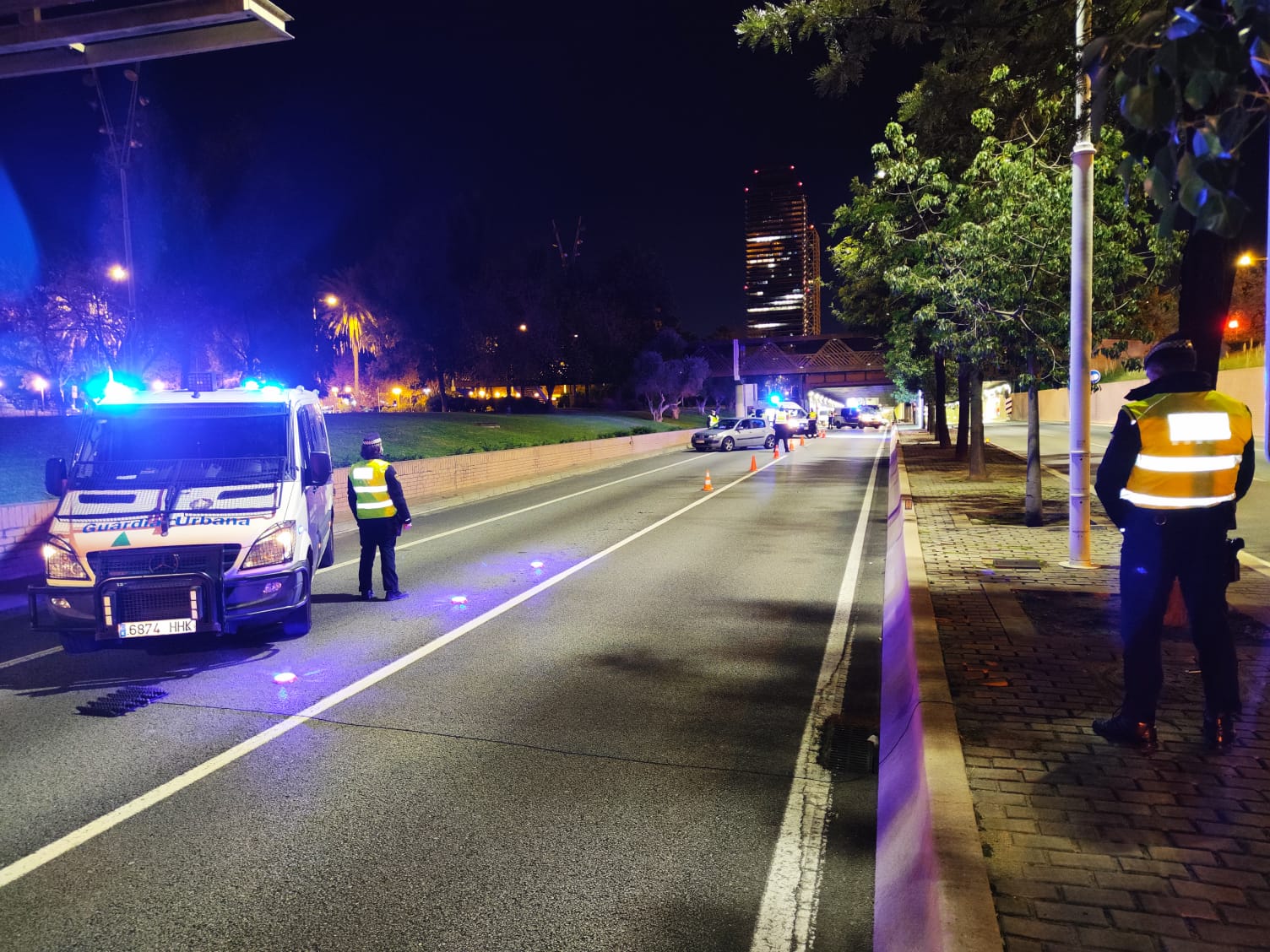 Un control policial dels Mossos d'Esquadra en una imatge d'arxiu 