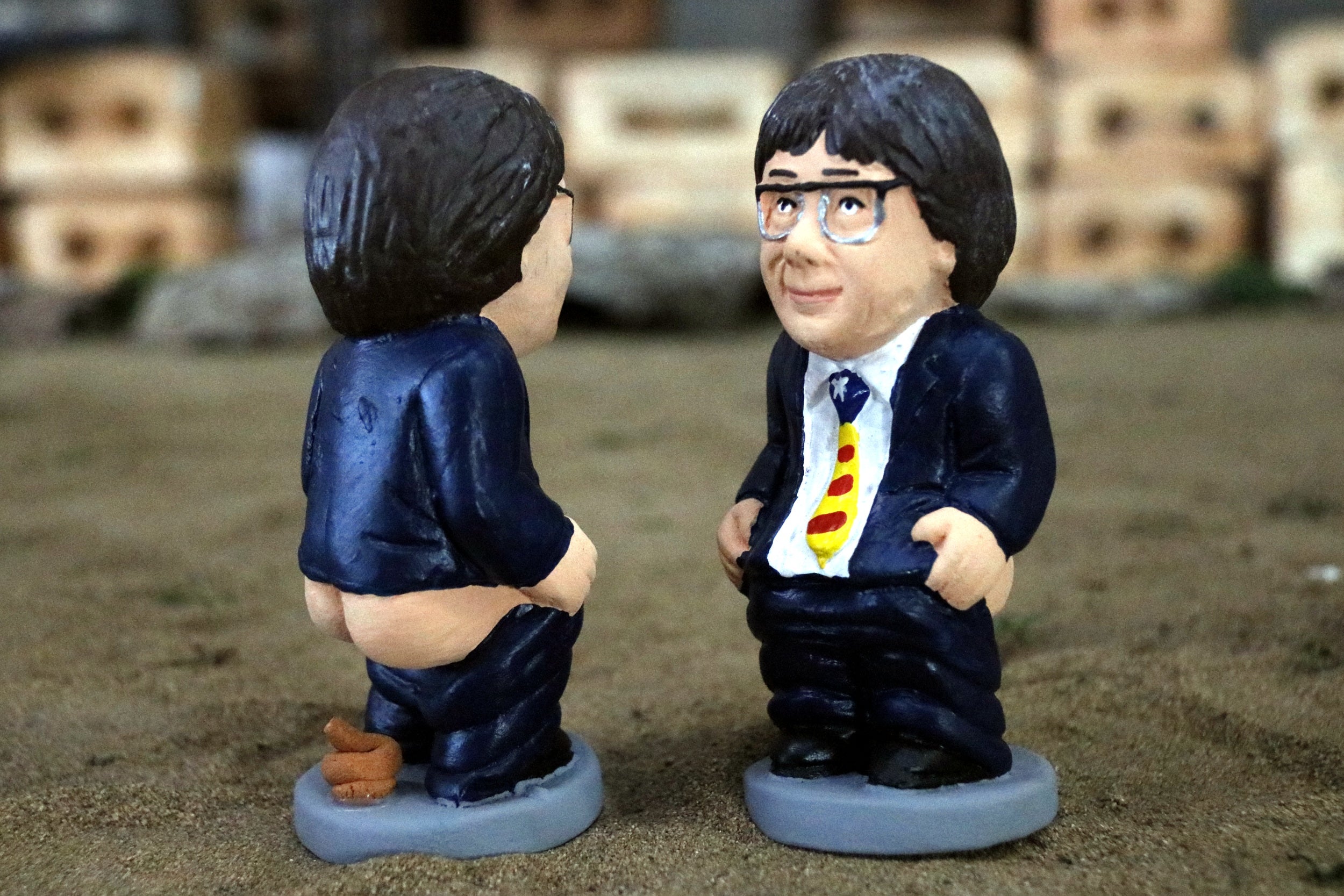 El caganer del president de la Generalitat, Carles Puigdemont / ACN