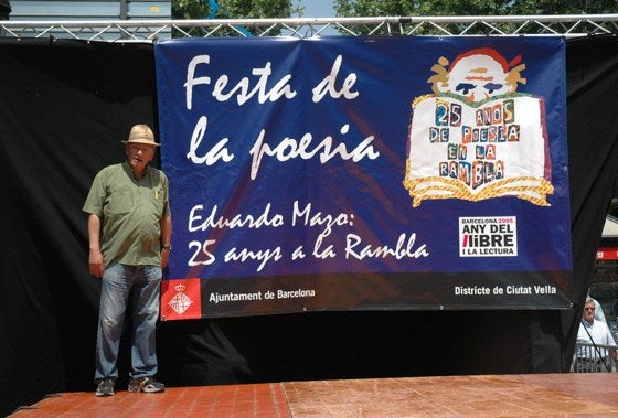 Eduardo Mazo en el seu 25è aniversari a la Rambla / Eduardomazo.com