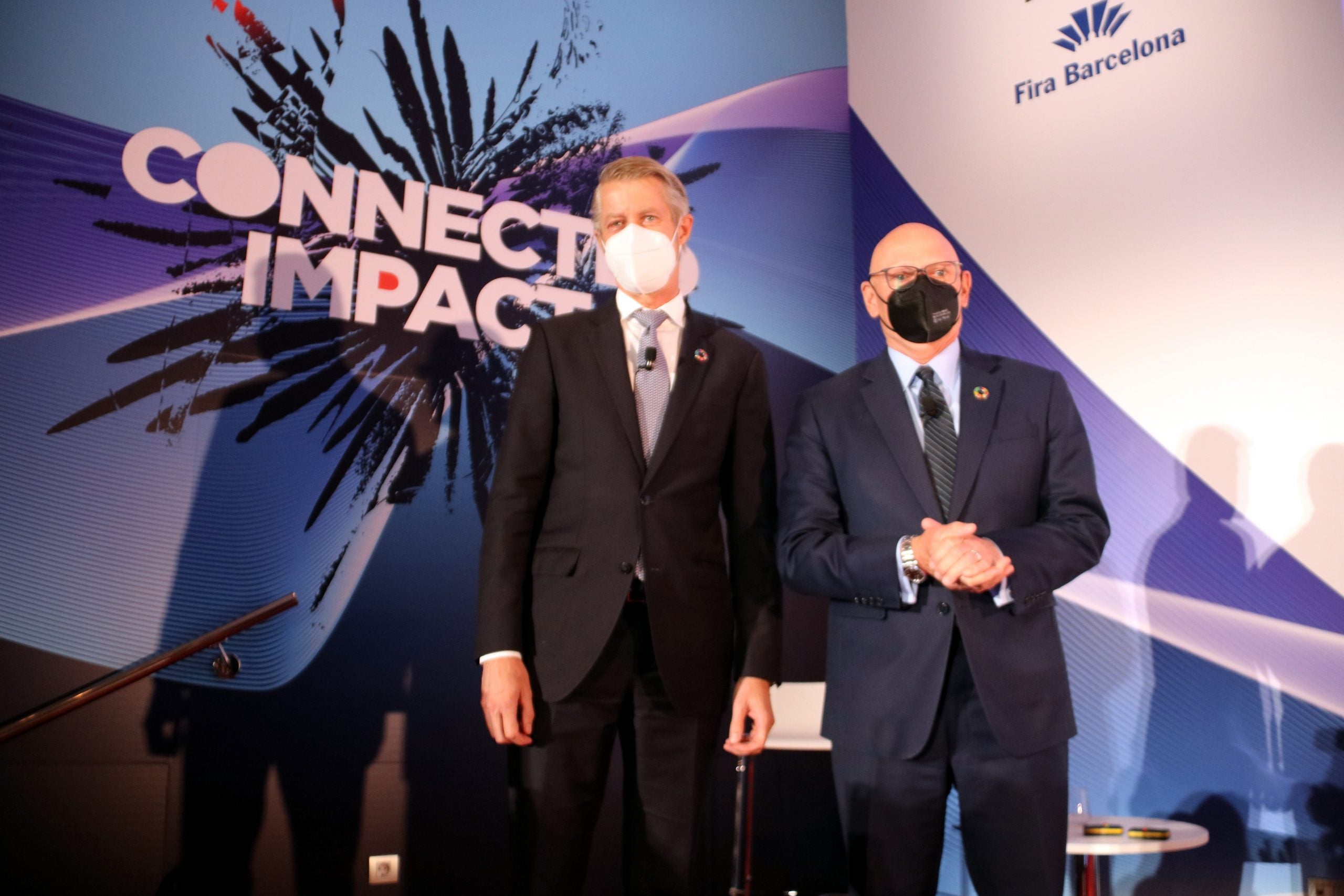 El director general de la GSMA, Mats Granryd, i el conseller delegat de l'empresa, John Hoffman / ACN