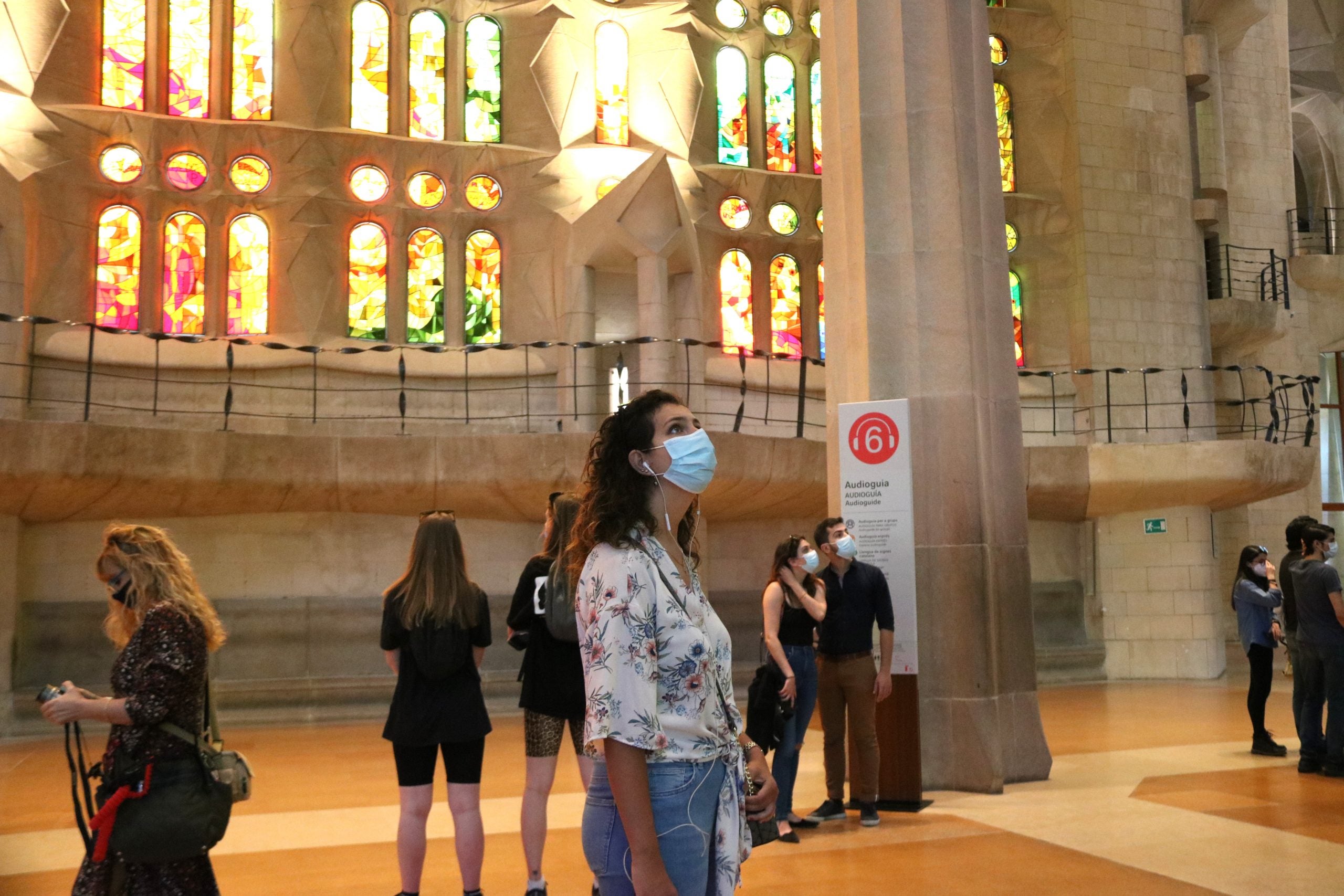 Diversos visitants a la Sagrada Família / ACN