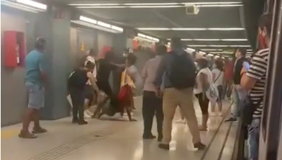 Una nova baralla al metro de Barcelona / BCNLegends