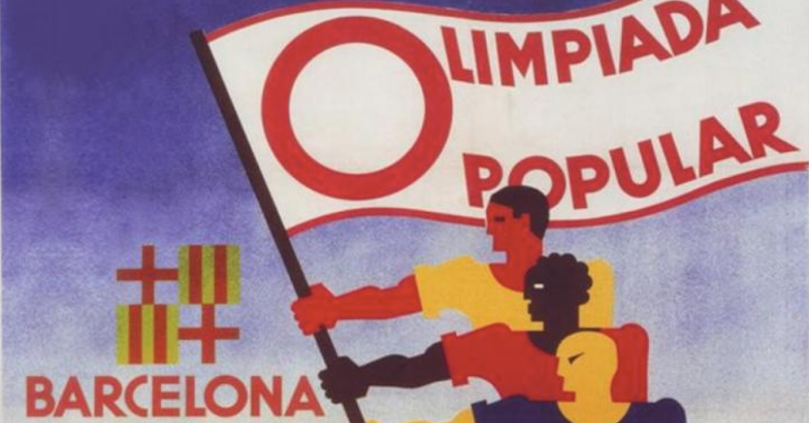 Cartell de l'Olimpíada Popularque havia de celebrar Barcelona Wikipedia