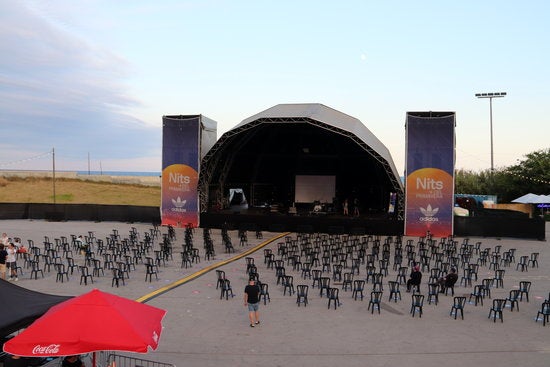 Escenari de les Nits del Fòrum, a l'edició de 2020 / Mar Vila / ACN