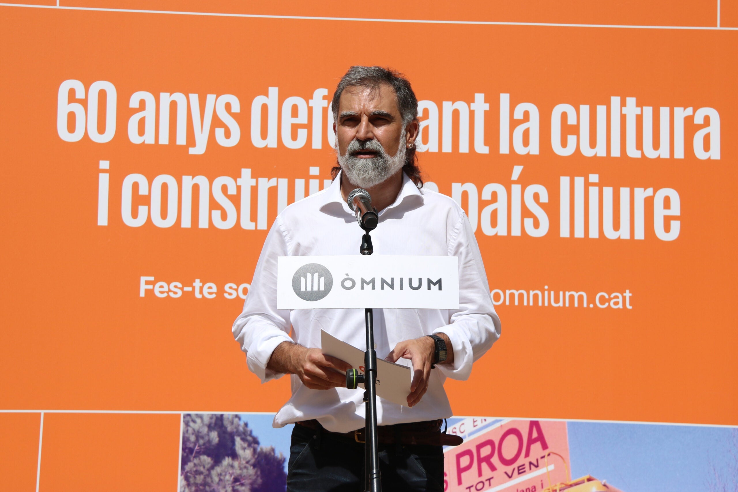 El president d'Òmnium, Jordi Cuixart, durant un acte / ACN