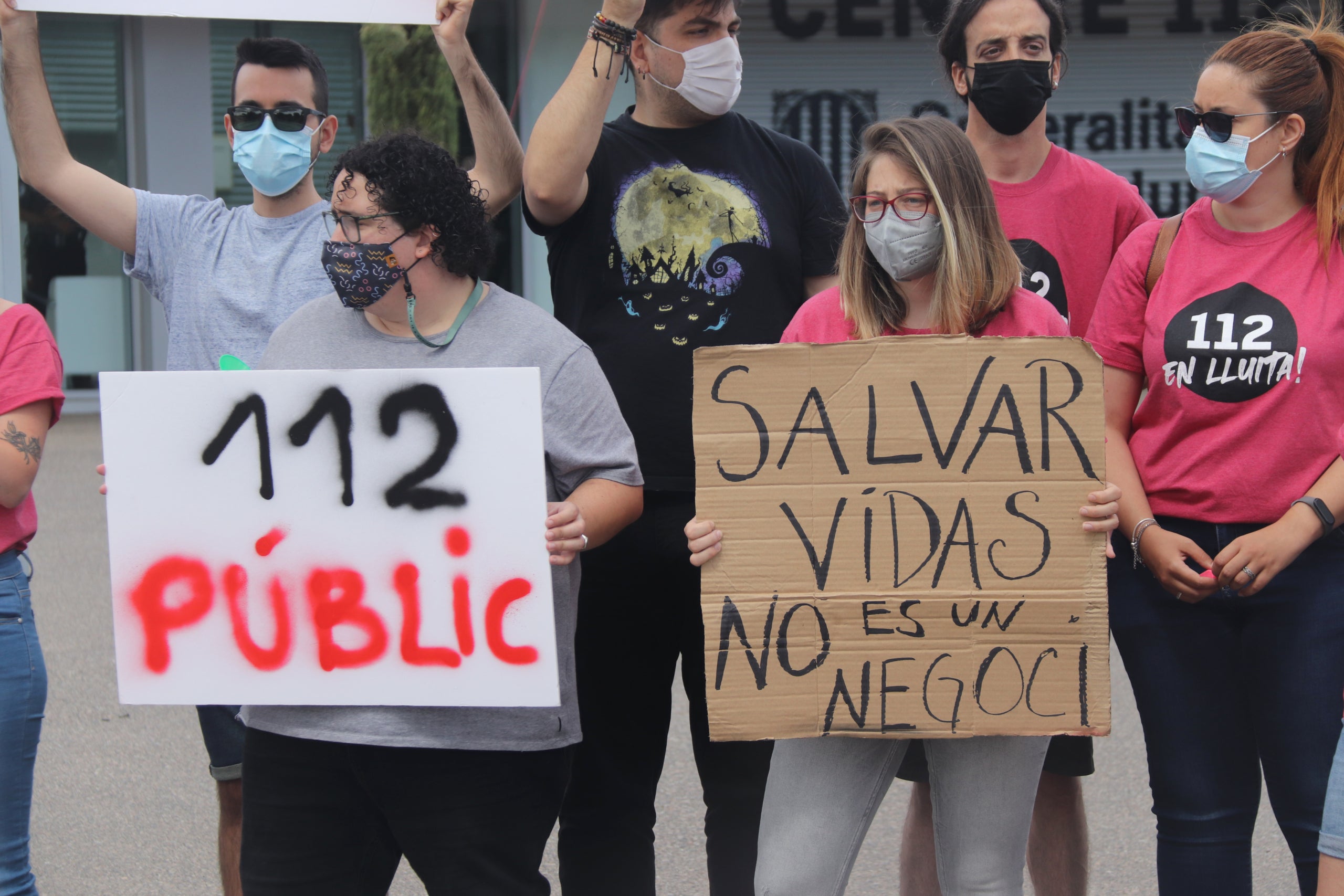 Protesta de treballadores del 112 / Eloi Tost / ACN