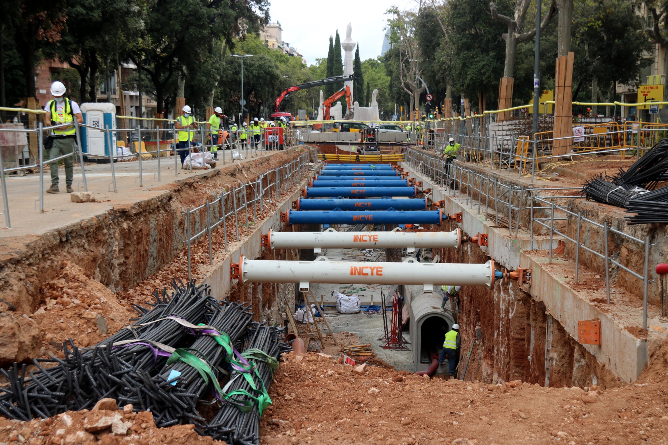 Obres de desdoblament del col·lector de la Diagonal / Miquel Codolar / ACN