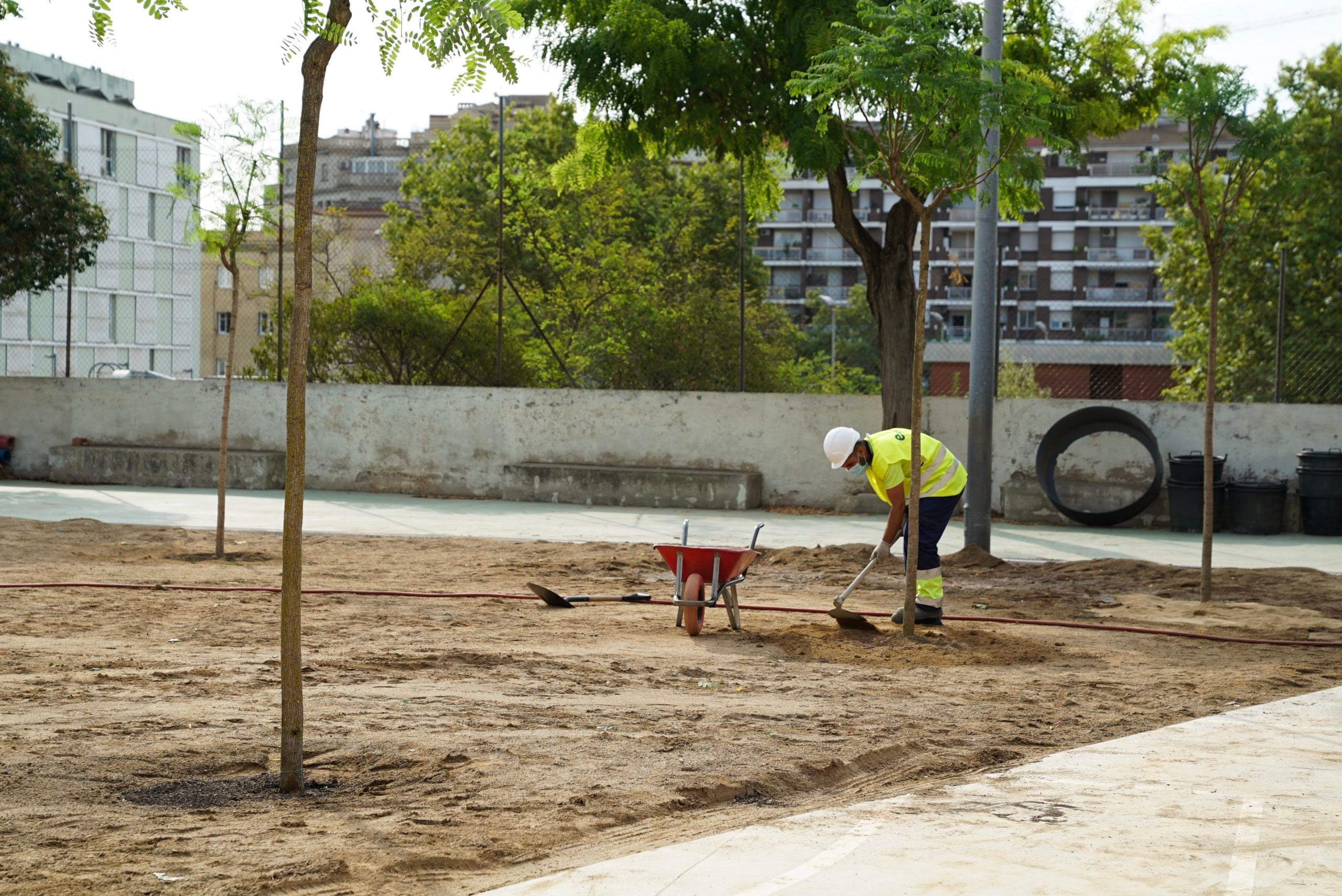 Obres en una escola pública de Barcelona / Ajuntament de Barcelona